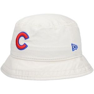 💙❤️ Women's Chicago Cubs New Era Cream Blossom Bucket Hat. ❤️💙